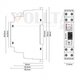 LUNATONE 24166096-LU-HS Интерфейс DALI-2-RS232 REG | Стандартный