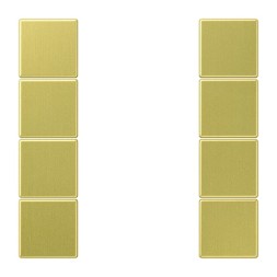 Jung ME2504TSAC комплект кнопок 4-позиционный, F50, серия LS, латунь классика