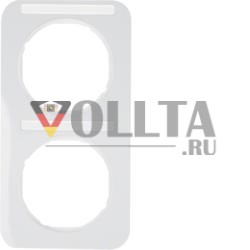 Berker 10122169 Рамка с полем для этикетки полярно-белый, глянцевый Berker R.1