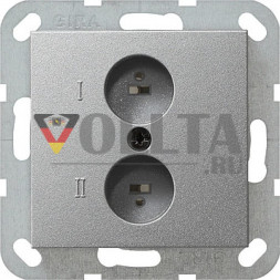 Gira 040226 System55 Stereo-Динамик-розетка цвет: алюминевый