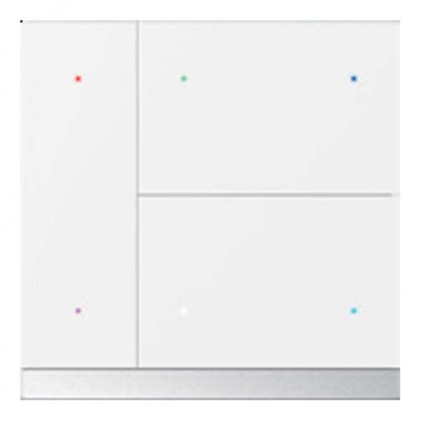 GVS 88188414 KNX сенсорная кнопка WALTZ | 3-канальная, алюминий | белый
