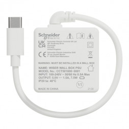 Schneider Electric CCT501800-0001 Wiser Hub 2-го поколения, блок питания переменного тока для скрытого монтажа