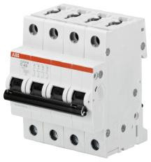 ABB Stotz-Kontakt S204M-C3, автоматический выключатель C-Char., 10 кА, 3 А, 4 П, 2CDS274001R0034