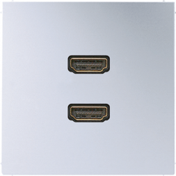 Система мультимедийного подключения Jung MAAL1133 2 x HDMI, серия LS, алюминий