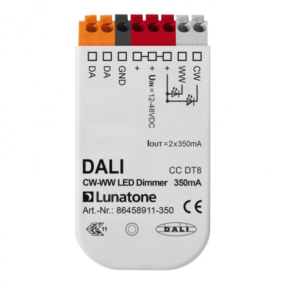 LUNATONE 86458911-350 DALI LED диммирующий привод CC DT8 UP | TW, 350 мА