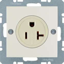 Berker 41688982 Розетка с защитным контактом 'USA/CANADA'NEMA 5-20 R белая, глянцевая Berker S.1