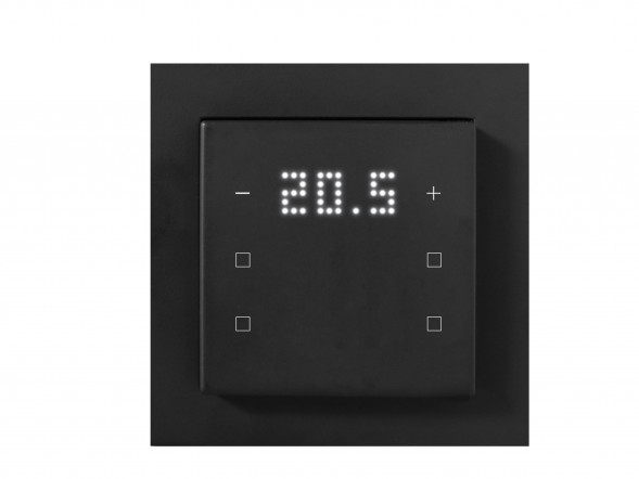 MULLER TS 58.00 knx6TS KNX сенсор касания | 6-позиционный, 4 нейтральных, дисплей | угольно-черный | 55x55 мм