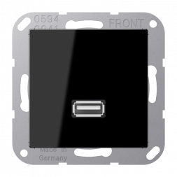 Jung MAA1122SW Мультимедийная система подключения USB 2.0, серия A, черная