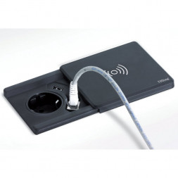 EVOline Square 80 / 1x розетка / 1x USB-зарядное устройство / Белый