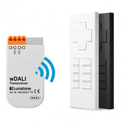 LUNATONE 86459534-W+T wDALI Remote | Пульт дистанционного управления и трансивер | белый