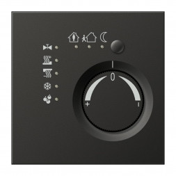 Контроллер непрерывного действия Jung AL2178TSAN KNX со встроенным кнопочным интерфейсом, 4-позиционный, серия LS, антрацитовый (окрашенный алюминий)